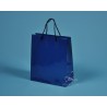papírová taška KAROLÍNA 20x10x23 modrá lesklé lamino