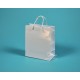papírová taška KAROLÍNA 20x10x23 bílá lamino