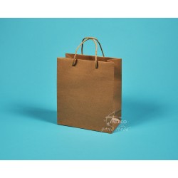 papírová taška KAROLÍNA 20x10x23 hnédý recyklovaný