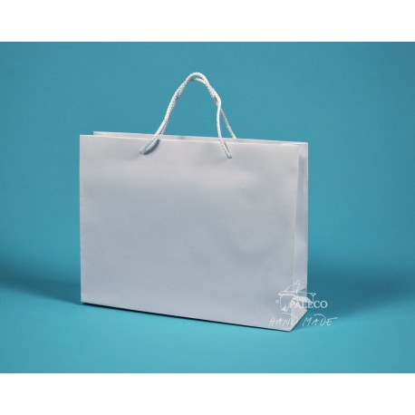 papírová taška RENATA 32x8x25 bílá