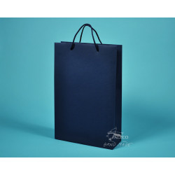 papírová taška BÁRA 25x9x37 modrý TWILL