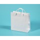 papírové tašky MIRIAM 20x9x20 bílá křída 135g, lesklé lamino